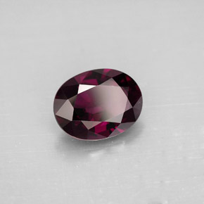 2.06캐럿 천연 깊은 붉은빛 퍼플 스피넬, 타원형 컷, 9.2×7.1 mm, VVS