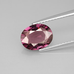 1.88캐럿 천연 핑크빛 퍼플 스피넬, 타원형 컷, 9.2×7.2 mm, VVS-VS