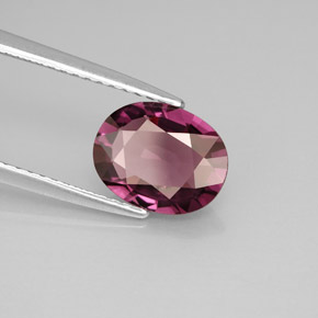 1.88캐럿 천연 핑크빛 퍼플 스피넬, 타원형 컷, 9.2×7.2 mm, VVS-VS