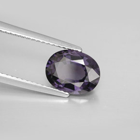 2.07캐럿 천연 바이올렛 스피넬, 타원형 컷, 9.1×7.1 mm, VS-SI