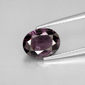 2.10캐럿 천연 딥 바이올렛 스피넬, 타원형 컷, 9.2×7.2 mm, VVS
