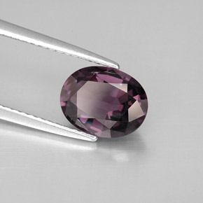 2.10캐럿 천연 딥 바이올렛 스피넬, 타원형 컷, 9.2×7.2 mm, VVS