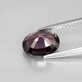 2.10캐럿 천연 딥 바이올렛 스피넬, 타원형 컷, 9.2×7.2 mm, VVS