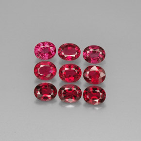캐럿 천연 핑크 레드 스피넬 보석, 타원형 컷, 5.2×4.2 mm, VS