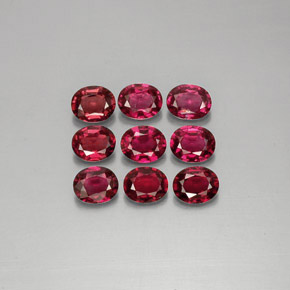 캐럿 천연 레드 스피넬 보석, 타원형 컷, 5.3×4.2 mm, VS