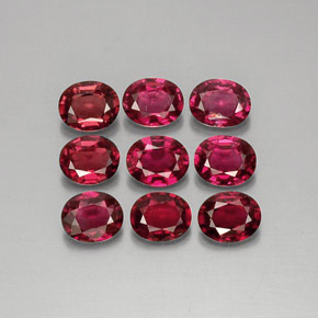 캐럿 천연 레드 스피넬 보석, 타원형 컷, 5.3×4.2 mm, VS