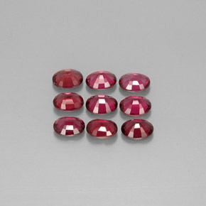 캐럿 천연 레드 스피넬 보석, 타원형 컷, 5.3×4.2 mm, VS