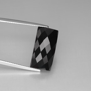 14.35캐럿 천연 검정색 스피넬, 바게트, 19.5×9.9 mm, 불투명체