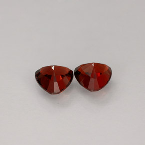 캐럿 천연 딥 레드 스피넬 보석, 트릴리언, VS