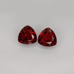 캐럿 천연 딥 레드 스피넬 보석, 트릴리언, 5.1×5 mm, VS