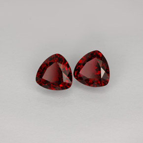 캐럿 천연 딥 레드 스피넬 보석, 트릴리언, 5.1×5 mm, VS