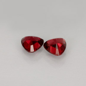 캐럿 천연 딥 레드 스피넬 보석, 트릴리언, 5.1×5.1 mm, VS