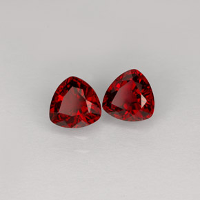 캐럿 천연 딥 레드 스피넬 보석, 트릴리언, 5.1×5 mm, VS