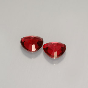 캐럿 천연 레드 스피넬 보석, 트릴리언, 5.1×5.1 mm, VS