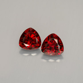 캐럿 천연 레드 스피넬 보석, 트릴리언, 5.1×5 mm, VS