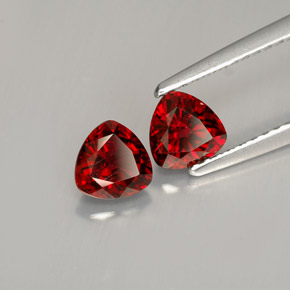 캐럿 천연 레드 스피넬 보석, 트릴리언, 5.1×5 mm, VS