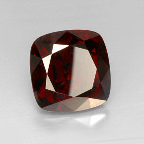 19.03캐럿 천연 딥 레드 스피넬, 쿠션 컷, 15.1×14.9 mm, VVS-VS