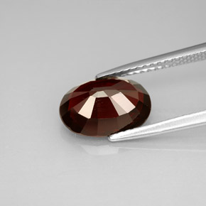 2.78캐럿 천연 딥 레드 스피넬, 타원형 컷, 10.5×7.4 mm, VS