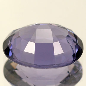 2.55캐럿 천연 블루 바이올렛 스피넬, 타원형 컷, 9.7×7.7 mm, VVS