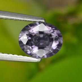 1.21캐럿 천연 퍼플 스피넬, 타원형 컷, 7.4×6.1 mm, VVS-VS