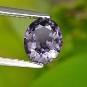 1.21캐럿 천연 퍼플 스피넬, 타원형 컷, 7.4×6.1 mm, VVS-VS