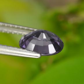 1.21캐럿 천연 퍼플 스피넬, 타원형 컷, 7.4×6.1 mm, VVS-VS