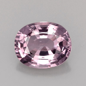 2.84캐럿 천연 퍼플 로즈 스피넬, 타원형 컷, 9.6×7.8 mm, VVS