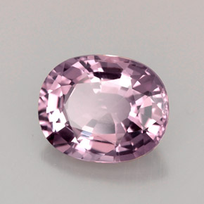 2.84캐럿 천연 퍼플 로즈 스피넬, 타원형 컷, 9.6×7.8 mm, VVS