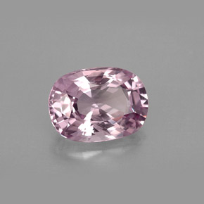 2.89캐럿 천연 핑크빛 바이올렛 스피넬, 쿠션 컷, 10×7.4 mm, VVS