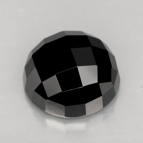 9.14캐럿 천연 검정색 스피넬, 라운드 컷, 11.96 mm, 불투명체