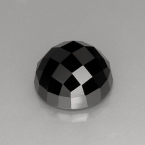 9.44캐럿 천연 검정색 스피넬, 라운드 컷, 11.85 mm, 불투명체