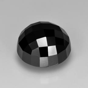 8.89캐럿 천연 검정색 스피넬, 라운드 컷, 11.82 mm, 불투명체