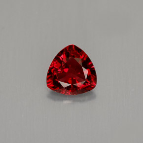 0.50캐럿 천연 딥 레드 스피넬, 트릴리언, 5.2×5.1 mm, VVS-VS