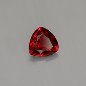 0.50캐럿 천연 딥 레드 스피넬, 트릴리언, 5.2×5.1 mm, VVS-VS
