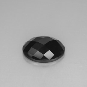 10.83캐럿 천연 검정색 스피넬, 타원형 컷, 16×11.8 mm, 불투명체