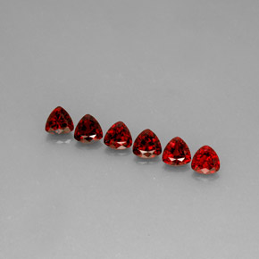 캐럿 천연 레드 스피넬 보석, 트릴리언, 5.1×5.1 mm, VS