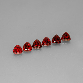 캐럿 천연 레드 스피넬 보석, 트릴리언, 5.1×5.1 mm, VS