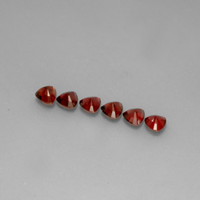 캐럿 천연 레드 스피넬 보석, 트릴리언, 5.1×5.1 mm, VS