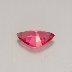 0.44캐럿 천연 핑크 레드 스피넬, 트릴리언, 6.8×4.1 mm, VVS-VS