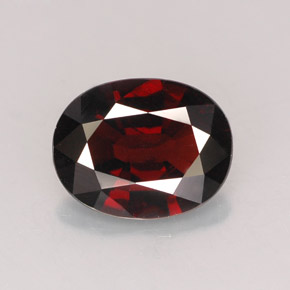 1.80캐럿 천연 딥 레드 스피넬, 타원형 컷, 9.1×7.1 mm, VS