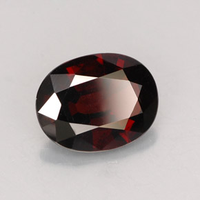 1.80캐럿 천연 딥 레드 스피넬, 타원형 컷, 9.1×7.1 mm, VS
