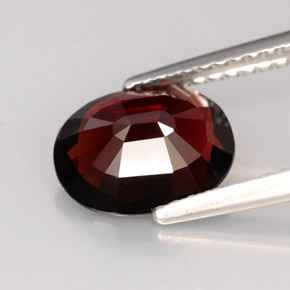 1.80캐럿 천연 딥 레드 스피넬, 타원형 컷, 9.1×7.1 mm, VS