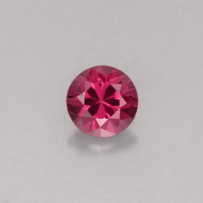 0.38캐럿 천연 핑크빛 퍼플 스피넬, 라운드 컷, 4.36 mm, VVS-VS