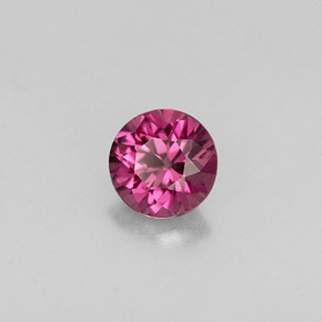 0.36캐럿 천연 핑크빛 퍼플 스피넬, 라운드 컷, 4.27 mm, VS