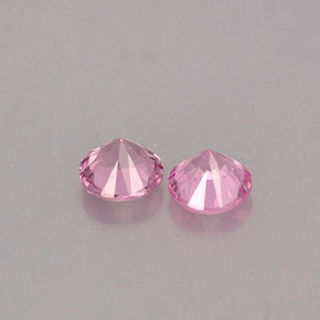 캐럿 천연 핑크 스피넬 보석, 라운드 컷, 3.88 mm, VVS-VS