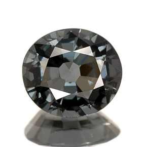 0.91캐럿 천연 회청색 스피넬, 타원형 컷, 6.5×5.7 mm, VS