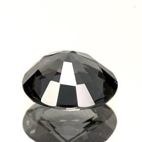 0.91캐럿 천연 회청색 스피넬, 타원형 컷, 6.5×5.7 mm, VS