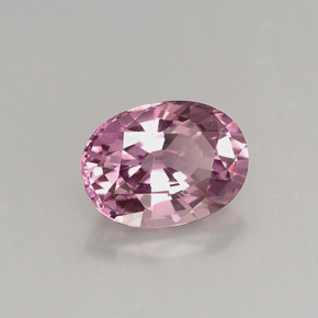 1.42캐럿 천연 핑크빛 바이올렛 스피넬, 타원형 컷, 7.8×5.7 mm, VVS