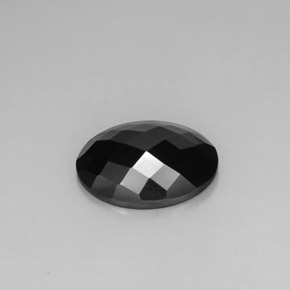 8.80캐럿 천연 검정색 스피넬, 타원형 컷, 16×11.9 mm, 불투명체