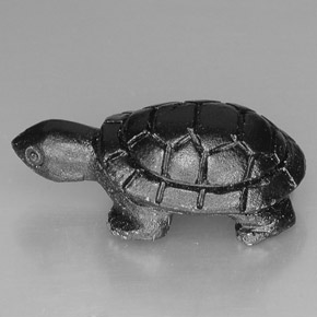 23.03캐럿 천연 검정색 스피넬, 멋진 모양, 25.6×14 mm, 불투명체